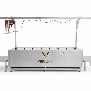 Industriell vannbadspasteurisator for flasker