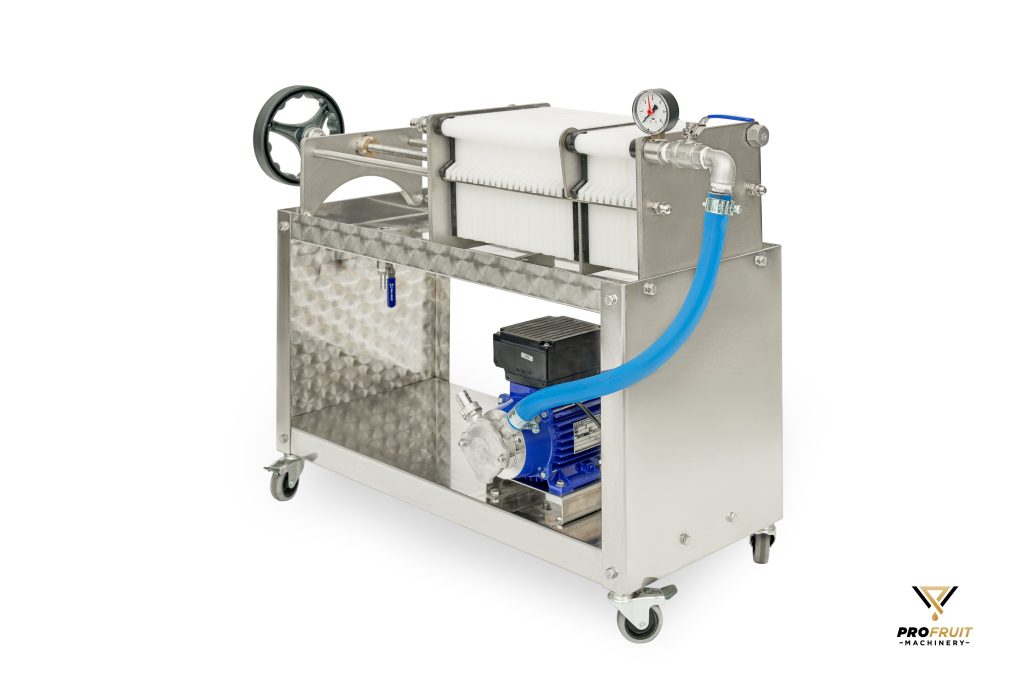 Platefilter er designet for å filtrere ulike flytende produkter helt ned til sterilisering.