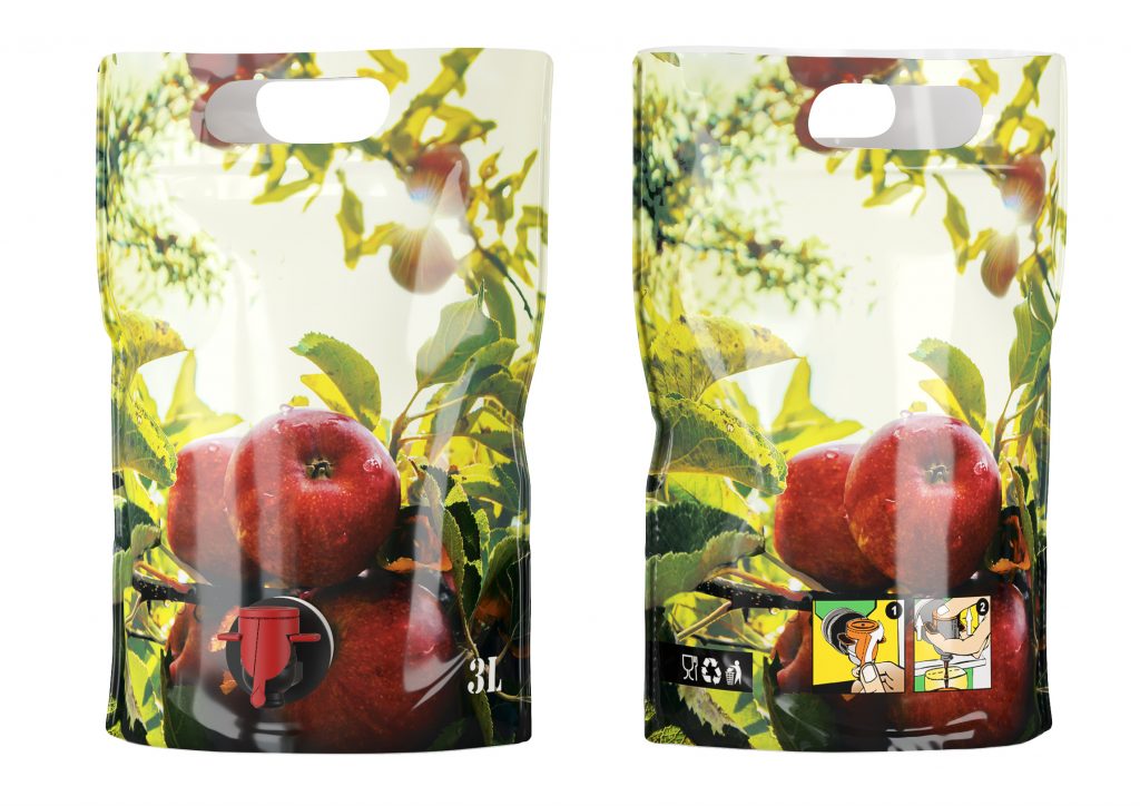 Packagin for juice stand up pouch